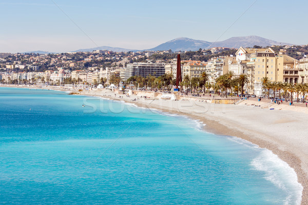 法國 尼斯 地中海 海灘 海 熱帶 商業照片 © vichie81