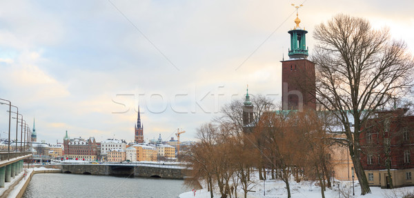Panorama City Hall Sweden Stock photo © vichie81