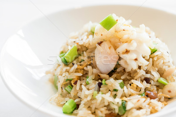 Stock photo: seafood fried rice