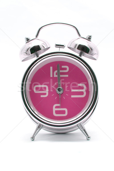 pink alarm clock front perspective Stock photo © vichie81