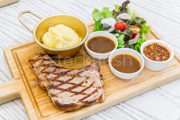 t-bone beef steak Stock photo © vichie81