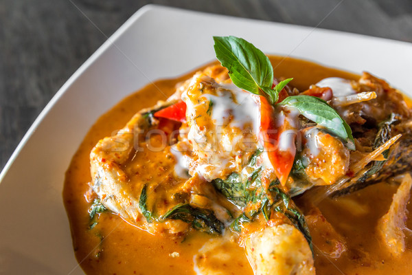 Fish with Red Curry Paste Stock photo © vichie81