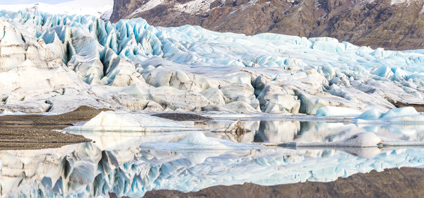 Skaftafell Glacier Iceland Panorama Stock photo © vichie81