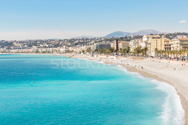 France Nice Mediterranean beach Stock photo © vichie81