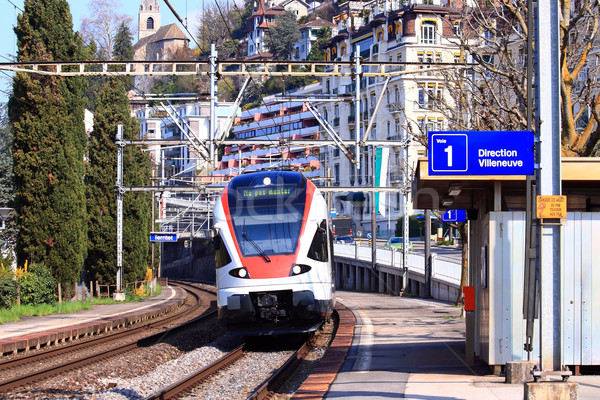 Modern Train in Switzerland Stock photo © vichie81