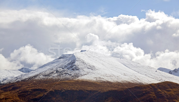 Hó hegy terjedelem tájkép panoráma Skócia Stock fotó © vichie81