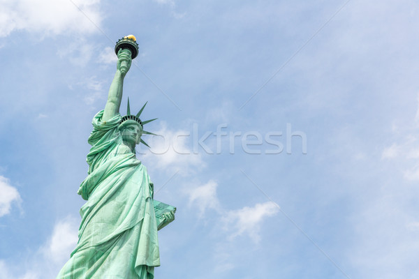 Statuie libertate New York City SUA verde albastru Imagine de stoc © vichie81