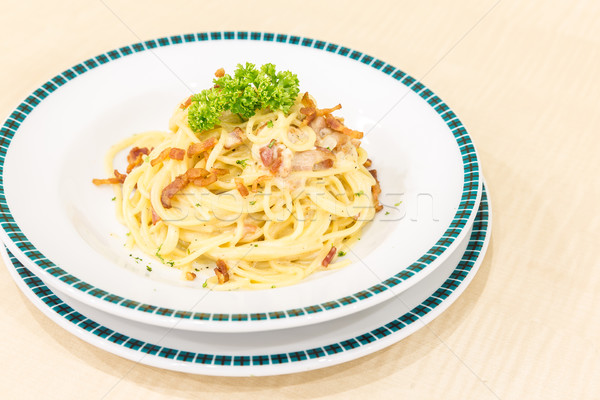 spaghetti carbonara Stock photo © vichie81