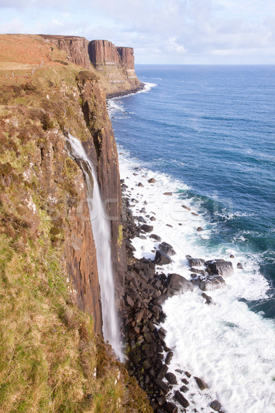 Stock photo: Kilt rock Waterfall Scotland