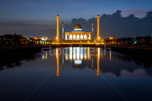 Songkhla Central mosque, Thailand Stock photo © vichie81