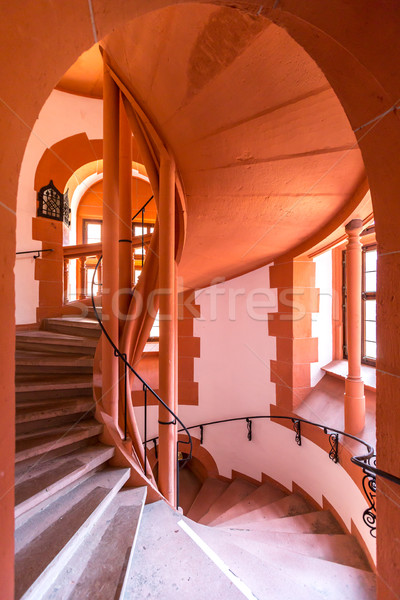 винтовая лестница аннотация интерьер архитектура шаблон структуры Сток-фото © vichie81