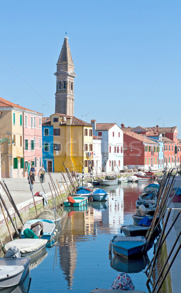 Foto stock: Iglesia · reflexión · Venecia · Italia · edificio · calle