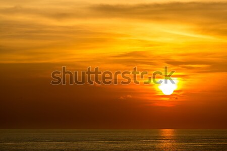 Stock photo: Sunset at Andaman sea