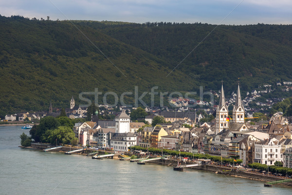 Boppard and river Rhine Stock photo © vichie81