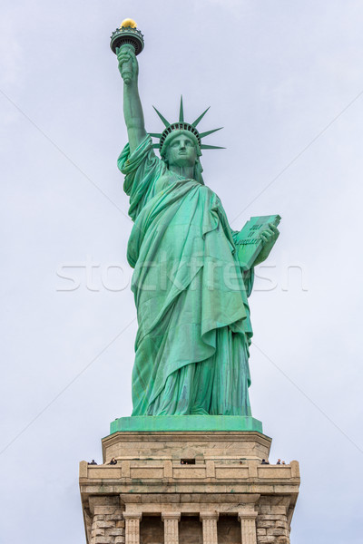 Statuie libertate New York City SUA verde albastru Imagine de stoc © vichie81