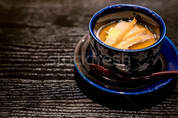 Albalone Steamed egg  Stock photo © vichie81