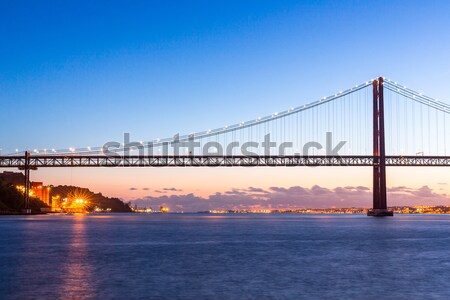 Foto d'archivio: Lisbona · ponte · cityscape · 25 · ponte · sospeso