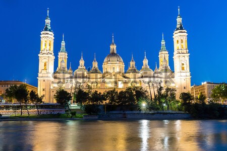 Zaragoza Basilica Spain Panorama Stock photo © vichie81