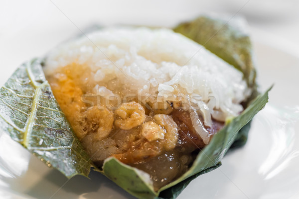 sticky rice dumpling Stock photo © vichie81