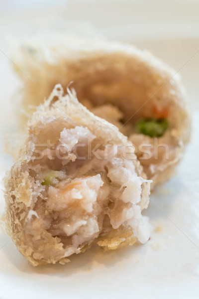 Fried taro dumplings. Stock photo © vichie81
