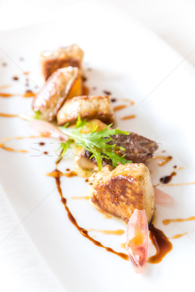 Stock photo: Foie gras, grilled