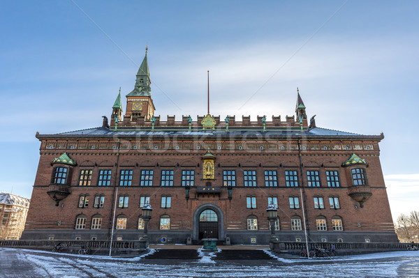Stock fotó: Koppenhága · város · előcsarnok · homlokzat · Dánia · ház