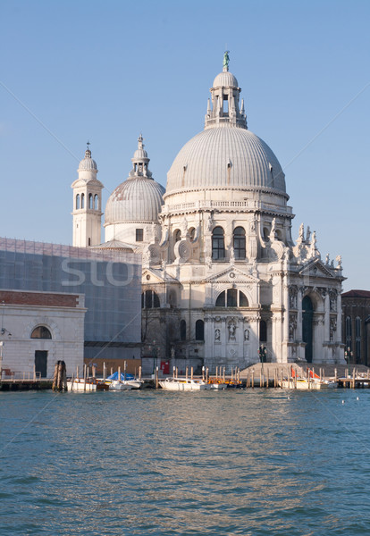 Сток-фото: Церкви · канал · Венеция · Италия · синий