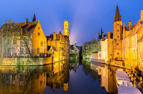 Foto d'archivio: Belgio · storico · medievale · edifici · canale