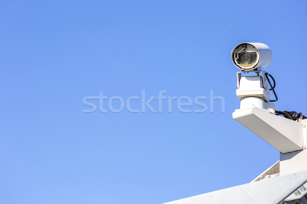 Cctv caméra de sécurité ciel bleu télévision technologie vidéo [[stock_photo]] © vichie81