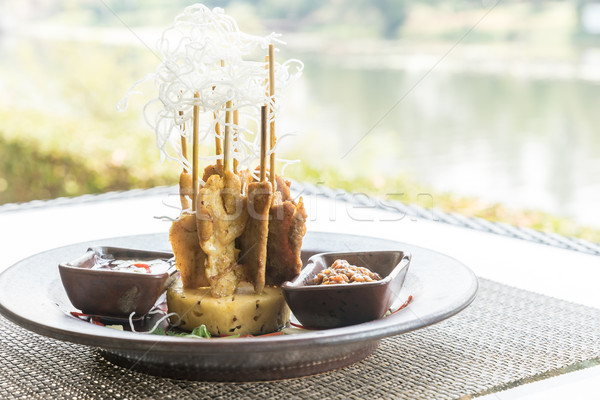 Chicken Sate Skewers Stock photo © vichie81