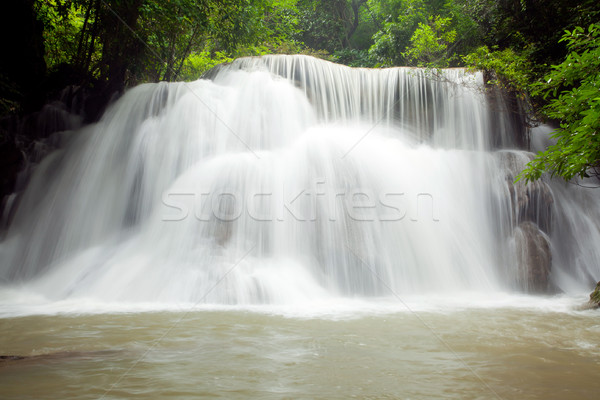 Klimat wodospad duży tropikalnych lasu wody Zdjęcia stock © vichie81