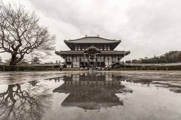 Tempio Giappone acqua estate asian japanese Foto d'archivio © vichie81