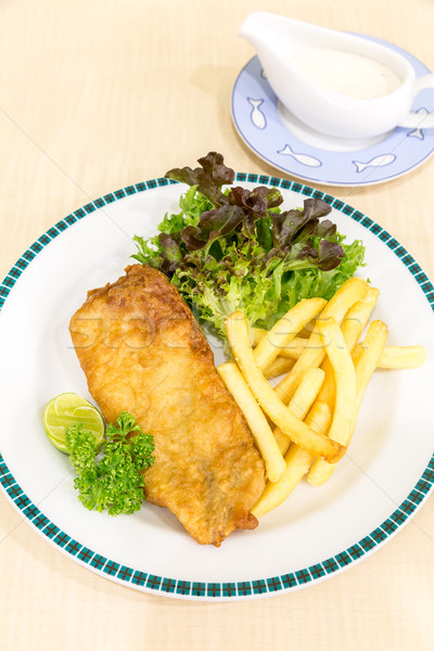 Stock photo: fish and chips