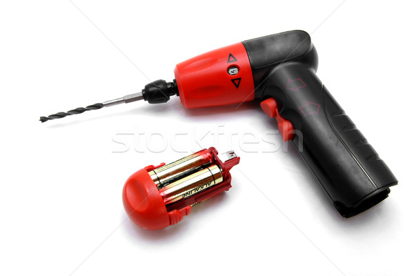 isolated battery wirless drill screwdriver Stock photo © vichie81