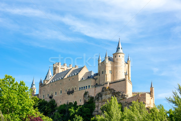 Spania piatră fortificatie vechi oraş castel Imagine de stoc © vichie81