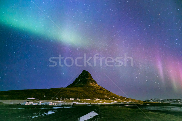 Northern Lights Aurora  Iceland Stock photo © vichie81