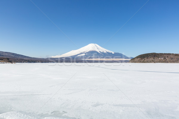 Berg fuji winter Mount Fuji meer Stockfoto © vichie81