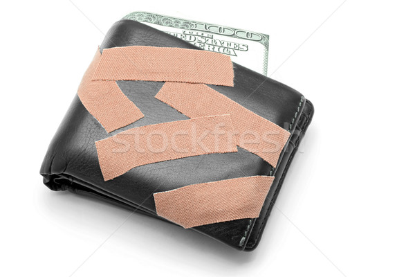 Stock fotó: Pénz · pénztárca · orvosi · tapasz · biztosítás · vásárlás