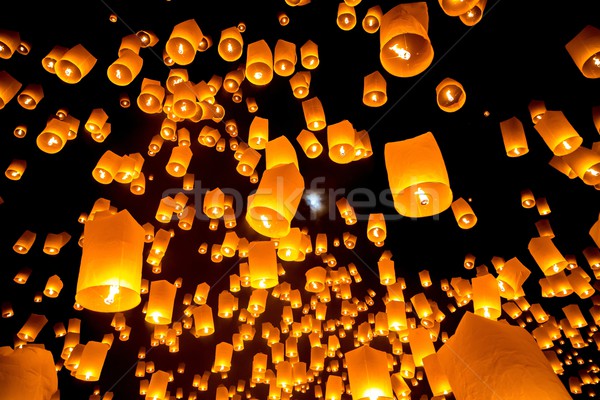 Sky Lantern Stock photo © vichie81