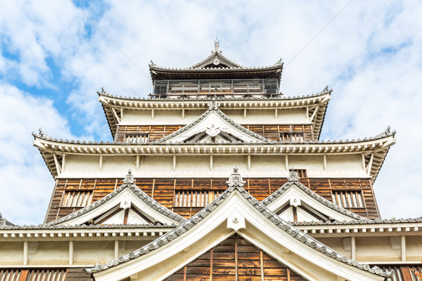 замок фасад Япония дерево пейзаж лет Сток-фото © vichie81