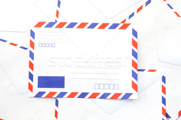 Posta boríték halom izolált levegő égbolt Stock fotó © vichie81