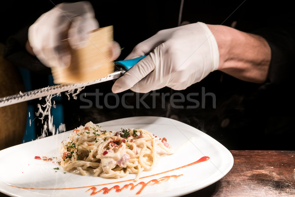 spaghetti carbonara Stock photo © vichie81