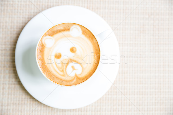 Coffee latte art Stock photo © vichie81