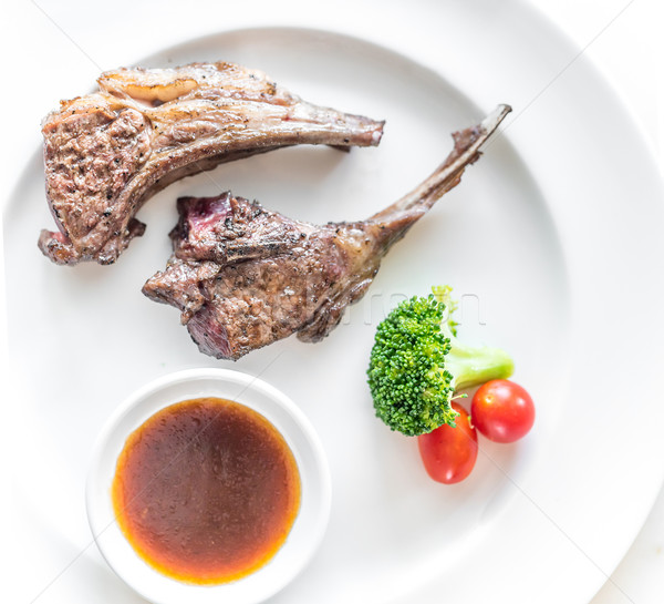 Grilled Lamb steak Stock photo © vichie81