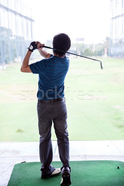 Golfista giovani maschio unità natura Foto d'archivio © vichie81