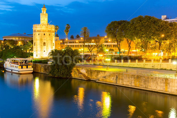 Golden Tower Seville Stock photo © vichie81