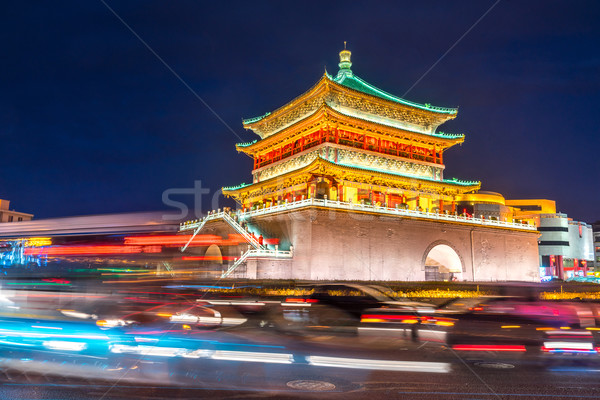 Xian bell tower Stock photo © vichie81