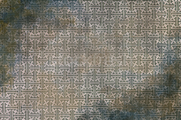 dirty grunge pattern of green maze clothing wall paper, close up Stock photo © vichie81