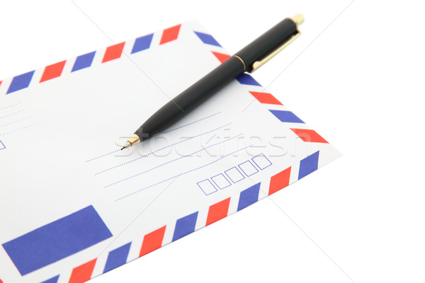 heap of isolated air mail envelope Stock photo © vichie81
