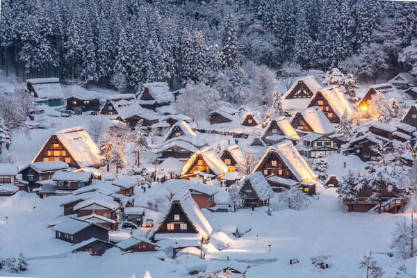 Stock photo: Shirakawago light-up